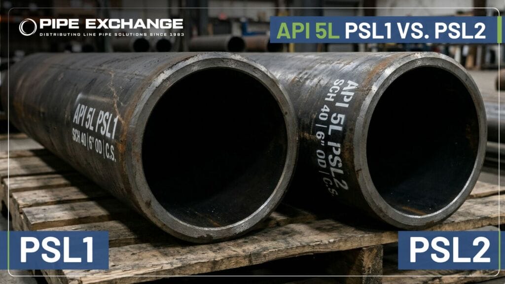 Pipe Exchange PSL1 and PSL2 are both API 5L
